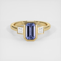 1.51 Ct. Blue Sapphire Ring, 14K Yellow Gold 1