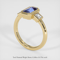 1.51 Ct. Blue Sapphire Ring, 14K Yellow Gold 2