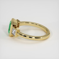 1.26 Ct. Emerald Ring, 18K Yellow Gold 4