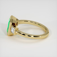 1.04 Ct. Emerald Ring, 18K Yellow Gold 4