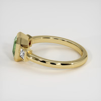 1.45 Ct. Green Sapphire Ring, 18K Yellow Gold 4