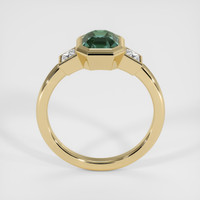 1.55 Ct. Green Sapphire Ring, 18K Yellow Gold 3