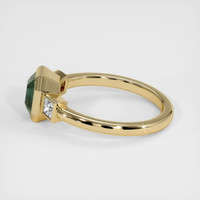 1.55 Ct. Green Sapphire Ring, 18K Yellow Gold 4