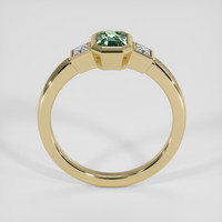1.05 Ct. Bluish Green Sapphire Ring, 18K Yellow Gold 3