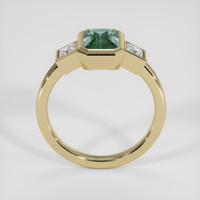 1.60 Ct. Bluish Green Sapphire Ring, 18K Yellow Gold 3