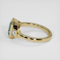 1.60 Ct. Bluish Green Sapphire Ring, 18K Yellow Gold 4