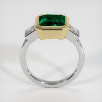 2.75 Ct. Emerald Ring, 18K Yellow White 3
