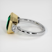 2.75 Ct. Emerald Ring, 18K Yellow White 4