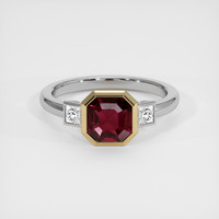 2.06 Ct. Ruby Ring, 18K Yellow & White 1