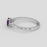 0.66 Ct. Purple Sapphire Ring, Platinum 950 4