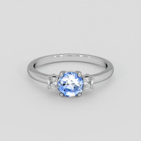 1.09 Ct. Blue Sapphire Ring, Silver 1