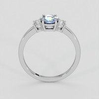 1.09 Ct. Blue Sapphire Ring, Silver 3