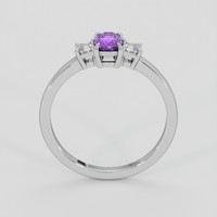 1.12 Ct. Purple Sapphire Ring, 18K White Gold 3