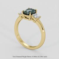 1.44 Ct. Bi Color Sapphire Ring, 14K Yellow Gold 2