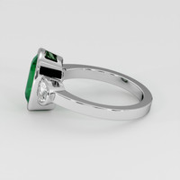 2.44 Ct. Emerald Ring, Platinum 950 4