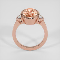 5.09 Ct. Padparadscha Sapphire Ring, 18K Rose Gold 3