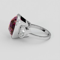 14.19 Ct. Bi Color Ametrine Ring, Silver 4