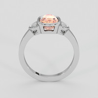 2.33 Ct. Padparadscha Sapphire Ring, 10K White Gold 3