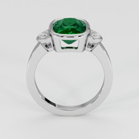 2.44 Ct. Emerald Ring, 18K White Gold 3