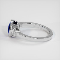 2.24 Ct. Blue Sapphire Ring, 18K White Gold 4