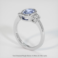 1.79 Ct. Bi Color Sapphire Ring, 18K White Gold 2