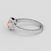 2.33 Ct. Padparadscha Sapphire Ring, 18K White Gold 4