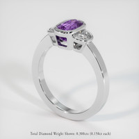 1.60 Ct. Sapphire Ring, 18K White Gold 2