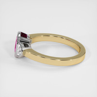 1.56 Ct. Pink Sapphire Ring, 18K White & Yellow 4