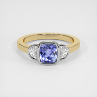 1.20 Ct. Sapphire Ring, 18K White & Yellow 1