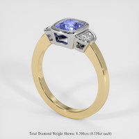 1.20 Ct. Sapphire Ring, 18K White & Yellow 2