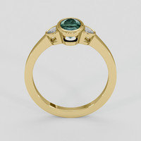 1.45 Ct. Bluish Green Sapphire Ring, 10K Yellow Gold 3