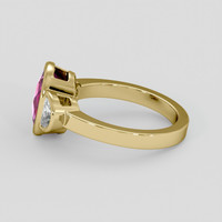 2.05 Ct. Pink Topaz Ring, 14K Yellow Gold 4