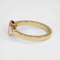1.56 Ct. Pink Sapphire Ring, 14K Yellow Gold 4