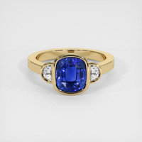 3.78 Ct. Sapphire Ring, 14K Yellow Gold 1