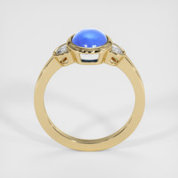 2.91 Ct. Blue Sapphire Ring, 14K Yellow Gold 3