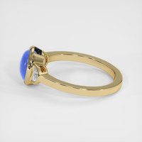 2.91 Ct. Blue Sapphire Ring, 14K Yellow Gold 4