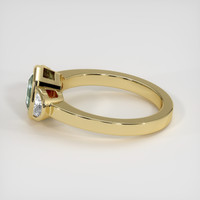1.58 Ct. Bluish Green Sapphire Ring, 14K Yellow Gold 4