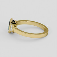 1.39 Ct. Bluish Green Sapphire Ring, 14K Yellow Gold 4