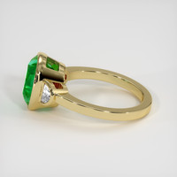 3.87 Ct. Emerald Ring, 18K Yellow Gold 4