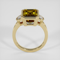 4.59 Ct. Greenish Brown Tourmaline Ring, 18K Yellow Gold 3