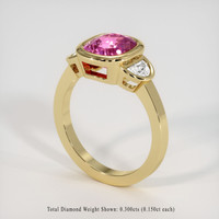 2.02 Ct. Pink Sapphire Ring, 18K Yellow Gold 2