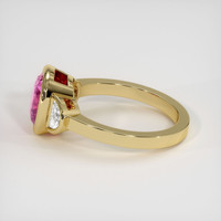 2.02 Ct. Pink Sapphire Ring, 18K Yellow Gold 4
