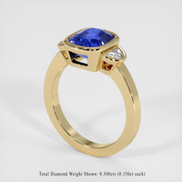 3.78 Ct. Sapphire Ring, 18K Yellow Gold 2
