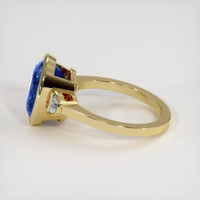 9.75 Ct. Blue Sapphire Ring, 18K Yellow Gold 4