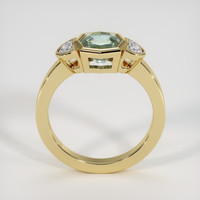 1.58 Ct. Bluish Green Sapphire Ring, 18K Yellow Gold 3