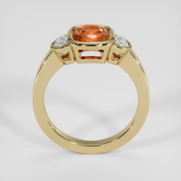 1.62 Ct. Padparadscha Sapphire Ring, 18K Yellow Gold 3