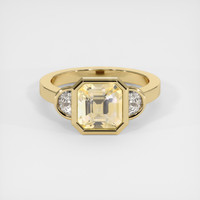 2.51 Ct. Yellow Sapphire Ring, 18K Yellow Gold 1