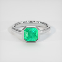 1.67 Ct. Emerald Ring, Platinum 950 1