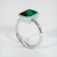 3.32 Ct. Emerald Ring, Platinum 950 2