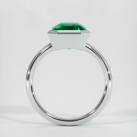 3.32 Ct. Emerald Ring, Platinum 950 3